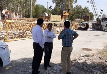 بازدید مدیرعامل شرکت از پروژه احداث پل شهدای اروند خرمشهر